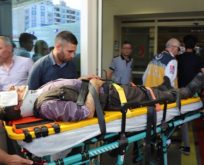 MOTOSİKLET UÇURUMA YUVARLANDI: 2 YARALI