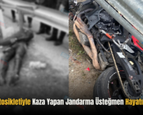 Siirt’te Motosikletiyle Kaza Yapan Jandarma Üsteğmen Hayatını Kaybetti