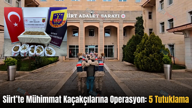 Siirt’te Mühimmat Kaçakçılarına Operasyon: 5 Tutuklama