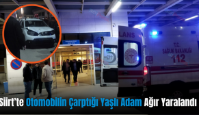 Siirt’te Otomobilin Çarptığı Yaşlı Adam Ağır Yaralandı