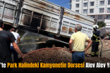 Siirt’te Park Halindeki Kamyonetin Dorsesi Alev Alev Yandı