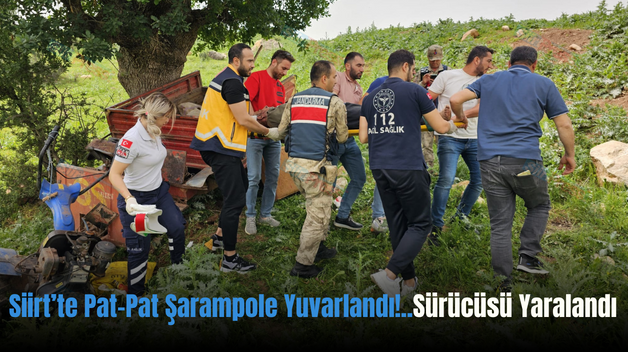 Siirt’te Pat-Pat Şarampole Yuvarlandı!.. Sürücüsü Yaralandı