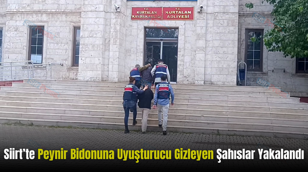 Siirt’te Peynir Bidonuna Uyuşturucu Gizleyen Şahıslar Yakalandı