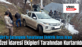 Siirt’te Şarampole Yuvarlanan Elektrik Arıza Aracı Özel İdaresi Ekipleri Tarafından Kurtarıldı