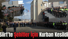 Siirt’te Şehitler İçin Kurban Kesildi