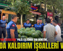 SİİRT’TE ‘SEYYAR SATICILARA’ POLİS EŞLİĞİNDE SIKI DENETİM.. SIRADA KALDIRIM İŞGALLERİ VAR!..