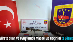 Siirt’te Silah ve Uyuşturucu Madde Ele Geçirildi: 2 Gözaltı