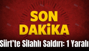 Siirt’te Silahlı Saldırı: 1 Yaralı