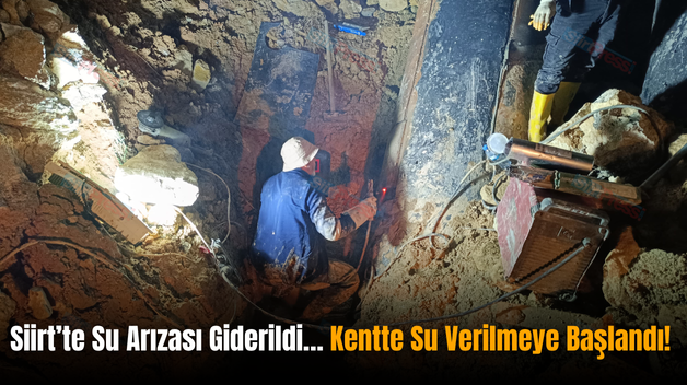 Siirt’te Su Arızası Giderildi… Kentte Su Verilmeye Başlandı!
