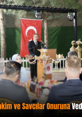 Siirt’te Tayini Çıkan Hakim ve Savcılar Onuruna Veda Yemeği Düzenlendi
