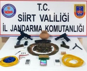 Siirt İl Jandarma Komutanlığı Kaçakçılık Organize Suçlarla Mücadele (KOM) ekiplerince,