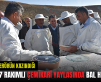 SİİRT’TE TERÖRÜN KAZINDIĞI 2 BİN 47 RAKIMLI ÇEMİKARİ YAYLASINDA BAL HASADI!..