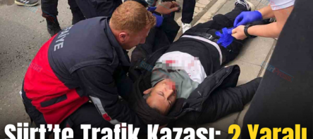Siirt’te Trafik Kazası: 2 Yaralı