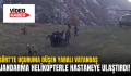 SİİRT’TE UÇURUMA DÜŞEN YARALI VATANDAŞ JANDARMA HELİKOPTERLE HASTANEYE ULAŞTIRDI!