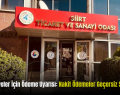 Siirt’te Üyeler İçin Ödeme Uyarısı: Nakit Ödemeler Geçersiz Sayılacak