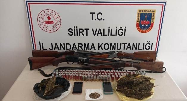 Siirt İl Jandarma Komutanlığı ekiplerince uyuşturucu madde ticareti yaptığı tespit