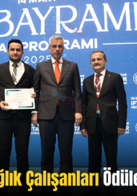 Siirt’te Yılın Sağlık Çalışanları Ödüle Layık Görüldü