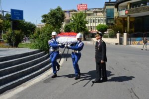 Jandarma Teşkilatı’nın 179. kuruluş yıldönümü Siirt’te törenlerle kutlandı. Atatürk Anıtı’nda
