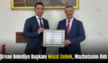Şirvan Belediye Başkanı Necat Cellek, Mazbatasını Aldı