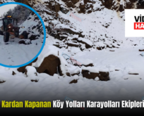 Şirvan’da Kardan Kapanan Köy Yolları Karayolları Ekiplerince Açıldı