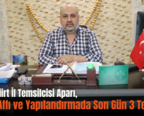 SMMM Siirt İl Temsilcisi Aparı, “Vergi Affı ve Yapılandırmada Son Gün 3 Temmuz”