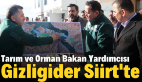 Tarım ve Orman Bakan Yardımcısı Gizligider Siirt’te