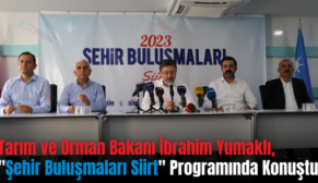 Tarım ve Orman Bakanı İbrahim Yumaklı, “Şehir Buluşmaları Siirt” Programında Konuştu