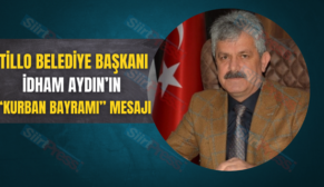 TİLLO BELEDİYE BAŞKANI İDHAM AYDIN’IN “KURBAN BAYRAMI” MESAJI