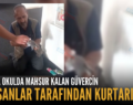 TİLLO’DA OKULDA MAHSUR KALAN GÜVERCİN ÇALIŞANLAR TARAFINDAN KURTARILDI