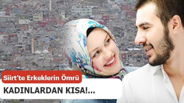 SİİRT’TE ERKEKLERİN ÖMRÜ KADINLARDAN KISA!…