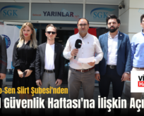 Türk Büro-Sen Siirt Şubesi’nden Sosyal Güvenlik Haftası’na İlişkin Açıklama