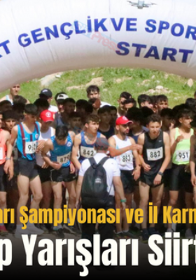 Türkiye Dağ Koşuları Şampiyonası ve İl Karmaları Ligi Birinci Etap Yarışları Siirt’te Yapıldı