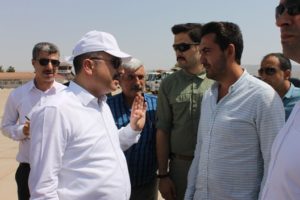 Siirt Valisi Ali Fuat Atik çalışmaların devam ettiği Siirt Havalimanı