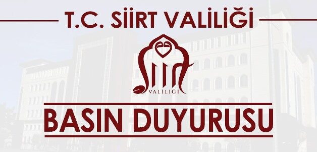 Siirt Valiliği, kentte bazı basın yayın organlarında ve sosyal medya