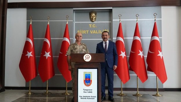 Van Jandarma Asayiş Kolordu Komutanı Tümgeneral Hacı İlbaş, Siirt Valisi