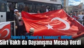 Yalova’da “Sumud’un Yanındayız” Mitingi!.. Siirt Vakfı da Dayanışma Mesajı Verdi