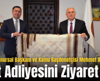 Yargıtay Onursal Başkanı ve Kamu Başdenetçisi Mehmet Akarca Siirt Adliyesini Ziyaret Etti