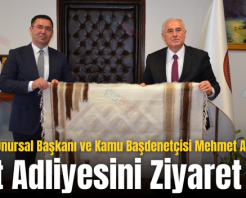 Yargıtay Onursal Başkanı ve Kamu Başdenetçisi Mehmet Akarca Siirt Adliyesini Ziyaret Etti