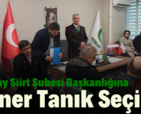 Yeşilay Siirt Şubesi Başkanlığına Şener Tanık Seçildi