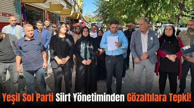 Yeşil Sol Parti Siirt Yönetiminden Gözaltılara Tepki!