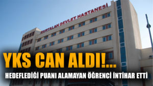 Siirt’te YKS sınavından az puan alan bir kişi, odaya astığı