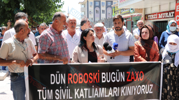 Zaho Bombardımanı Siirt’te Protesto Edildi